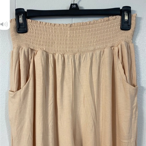 Echic Smocked Waist Flowy Pants NWT size XL - Picture 3 of 9